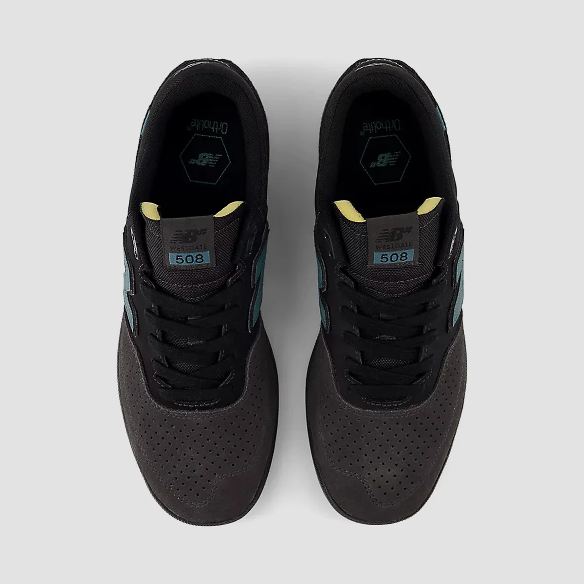 New Balance Numeric Brandon Westgate 508 Shoes - Black Cement/New Spruce - Image 3
