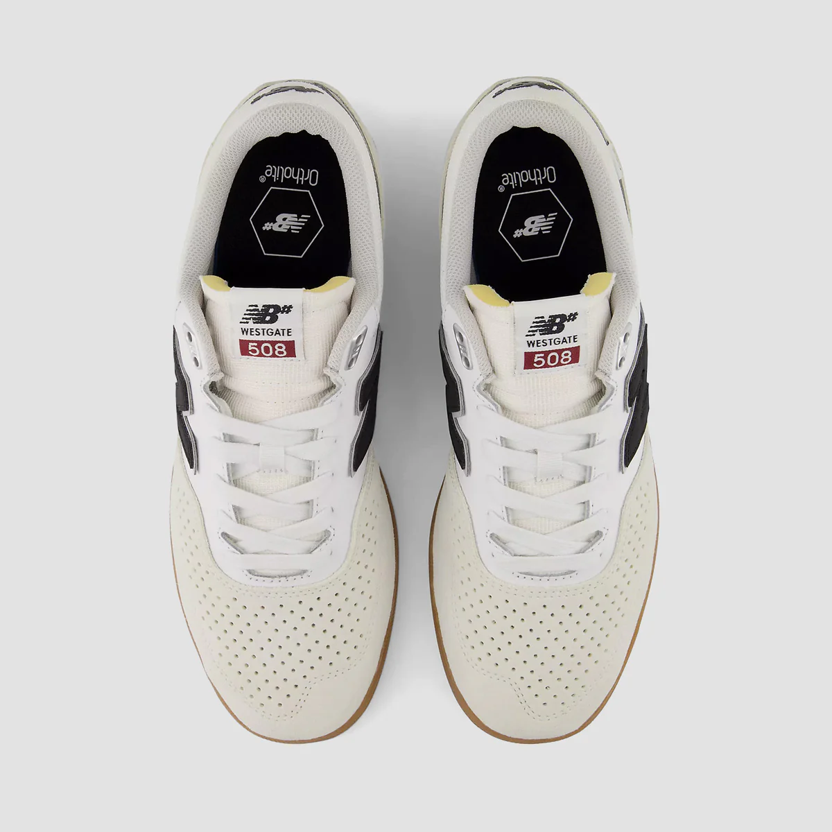New Balance Numeric Brandon Westgate 508 Shoes - Sea Salt/Black - Image 3