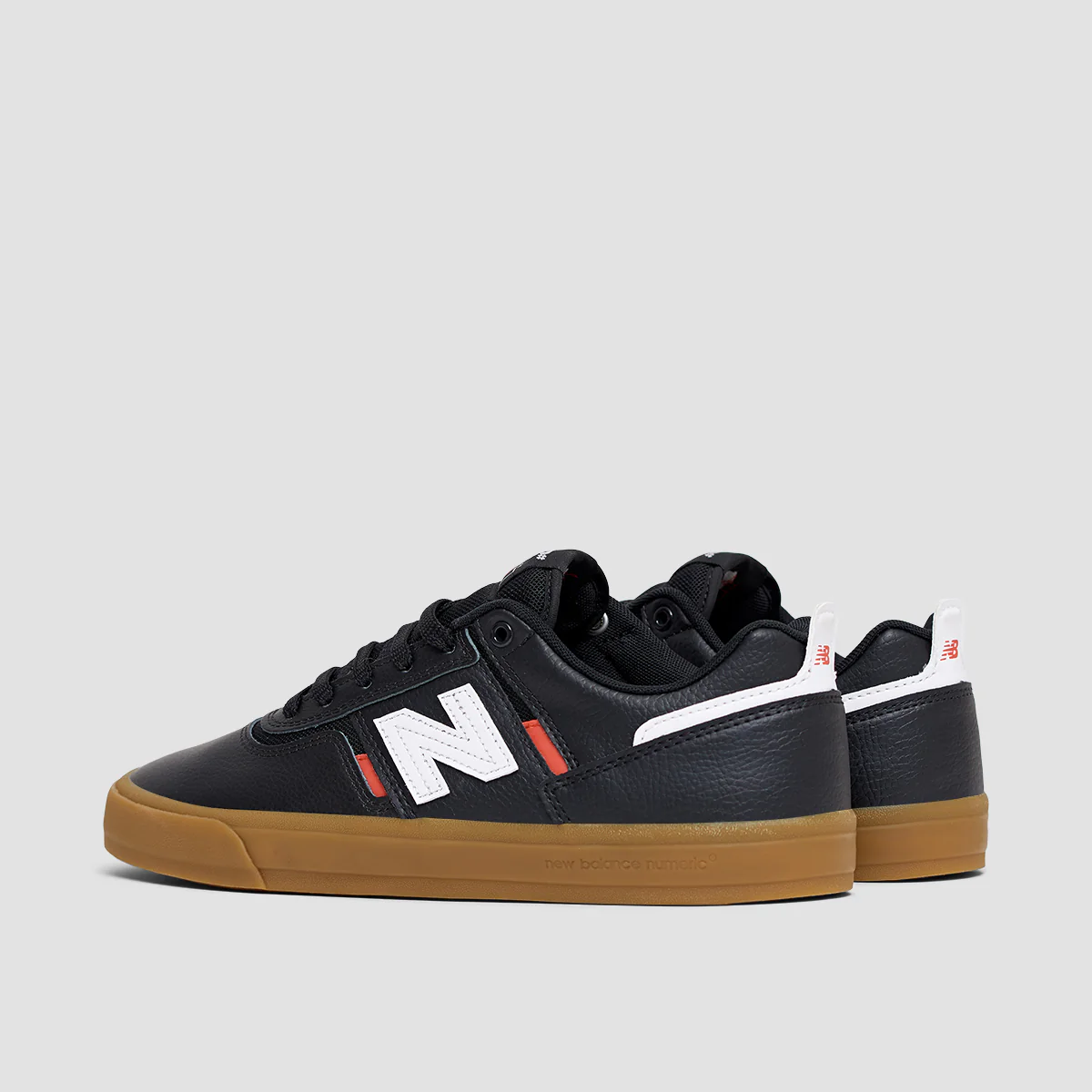 New Balance Numeric Jamie Foy 306 Shoes - Black/Red/Gum - Image 3