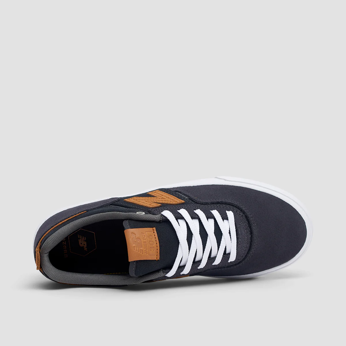 New Balance Numeric Jamie Foy 306 Shoes - Phantom/Brown - Image 4