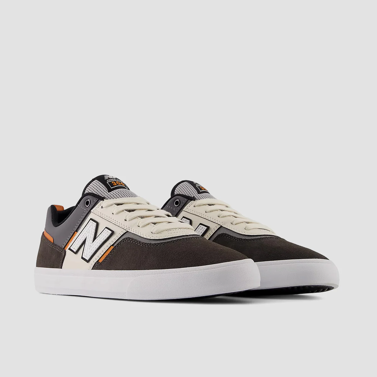 New Balance Numeric Jamie Foy 306 Shoes - Black Cement/Sea Salt - Image 2
