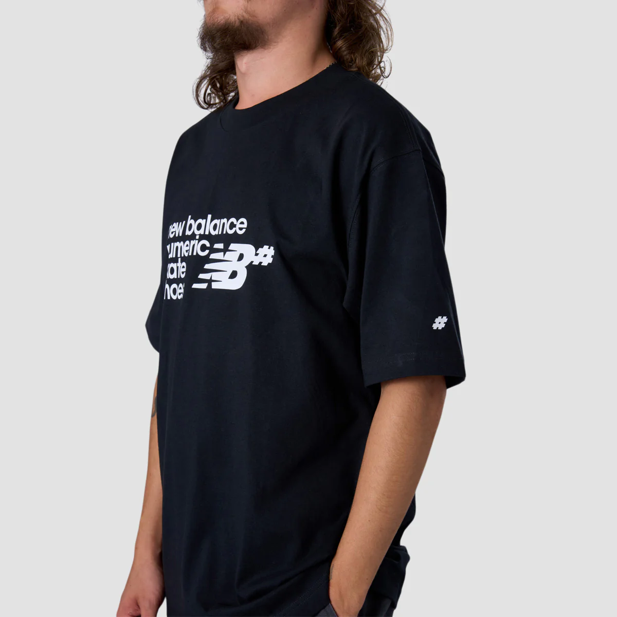 New Balance Numeric Stacked Graphic T-Shirt Black - Image 2