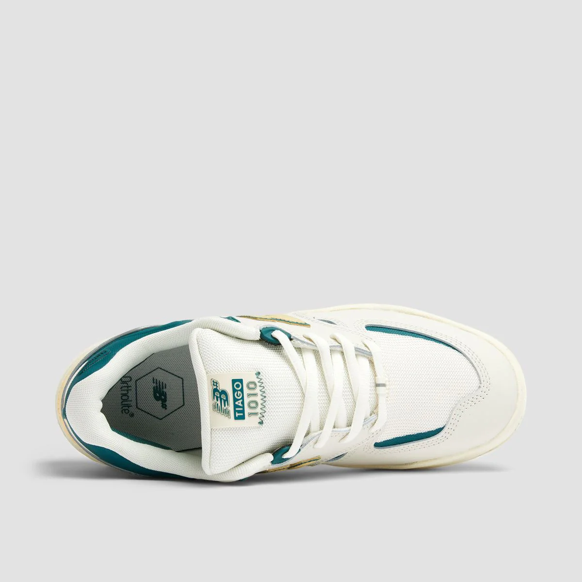 New Balance Numeric Tiago Lemos 1010 Shoes - White/New Spruce - Image 4