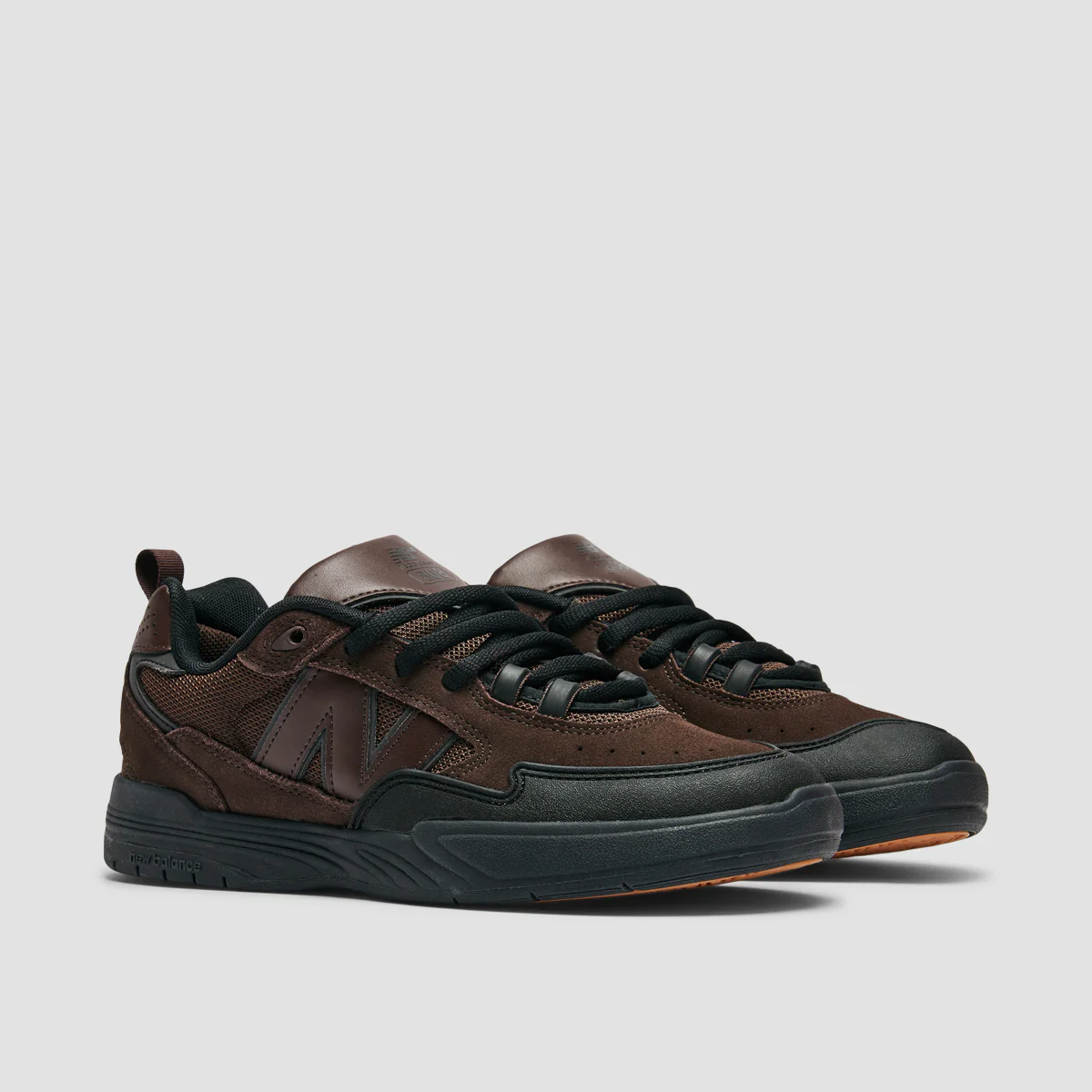 New Balance Numeric Tiago Lemos 808 Shoes - Black Coffee/Black - Image 2