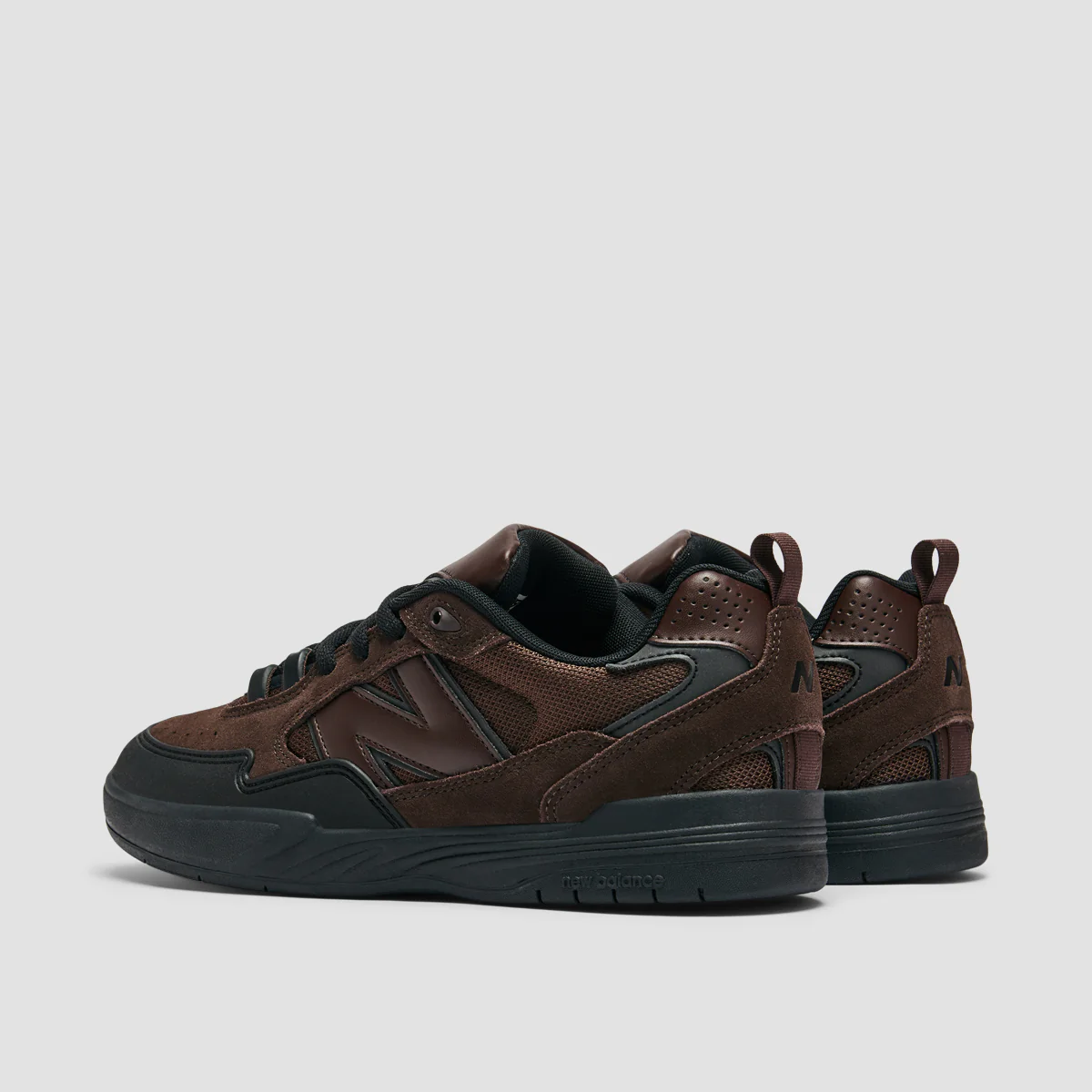 New Balance Numeric Tiago Lemos 808 Shoes - Black Coffee/Black - Image 3