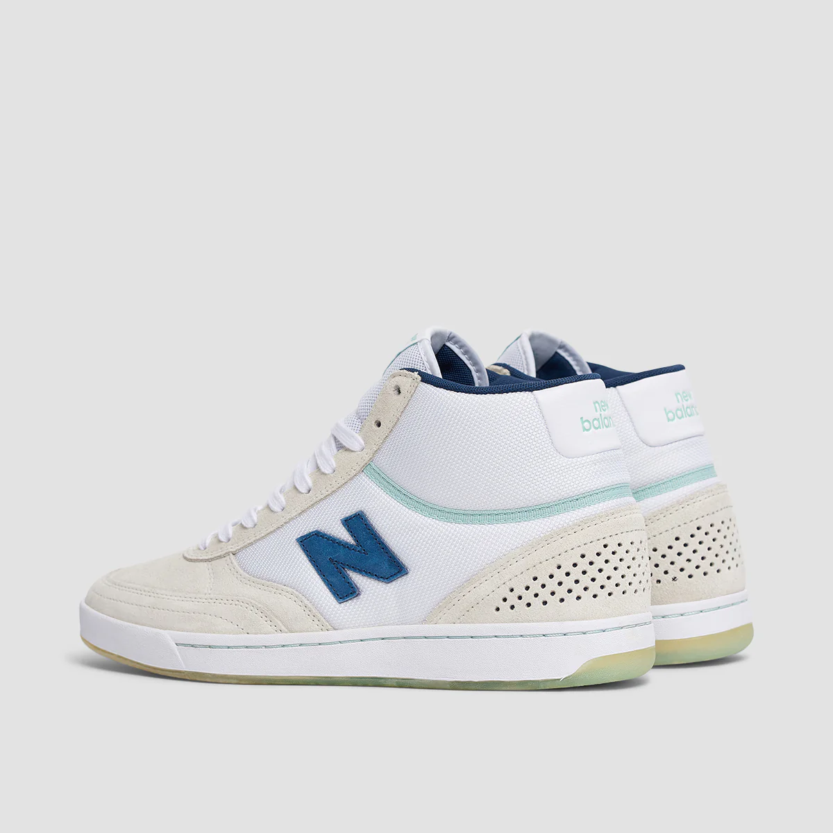 New Balance Numeric Tom Knox 440 High Shoes - White/Navy - Image 3