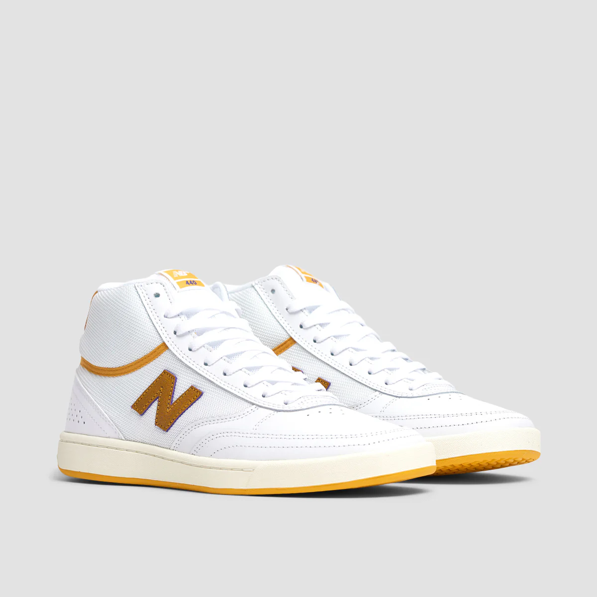 New Balance Numeric Tom Knox 440 High Shoes - White/Yellow - Image 2