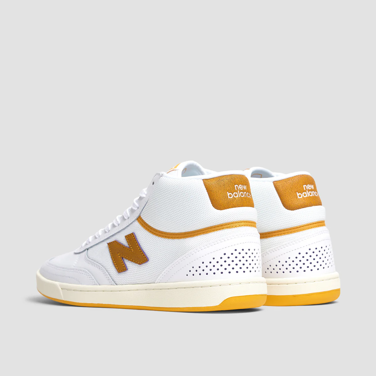 New Balance Numeric Tom Knox 440 High Shoes - White/Yellow - Image 3