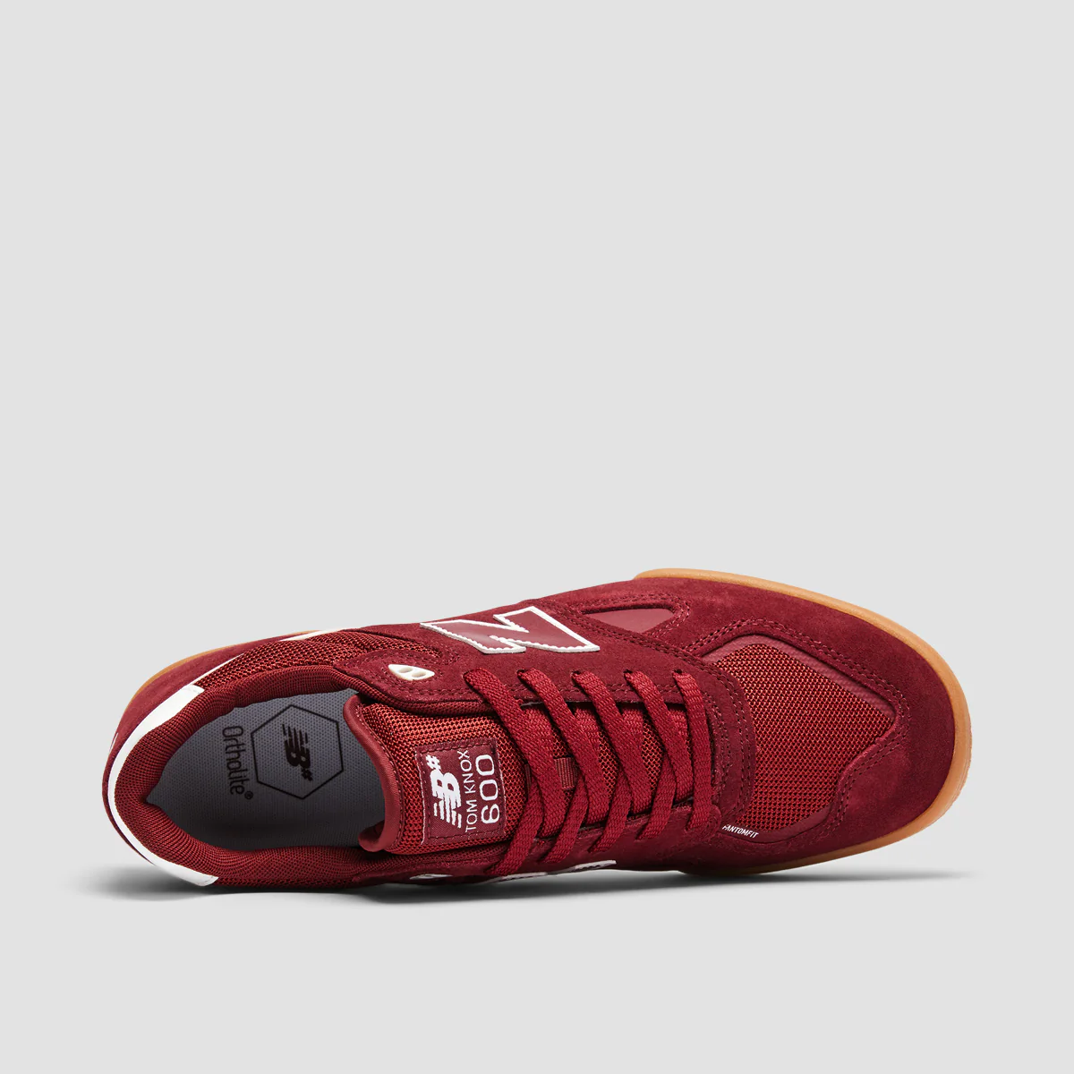 New Balance Numeric Tom Knox 600 Shoes - Burgundy/White - Image 4