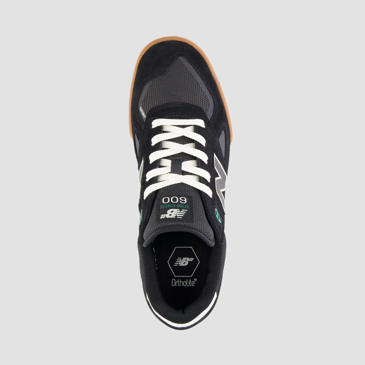 New Balance Numeric Tom Knox 600 Shoes - Black/Gum - Image 4