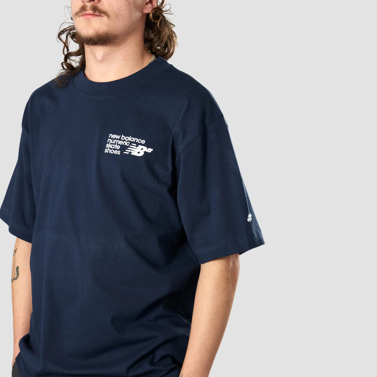 New Balance Small Logo T-Shirt Navy - Image 2