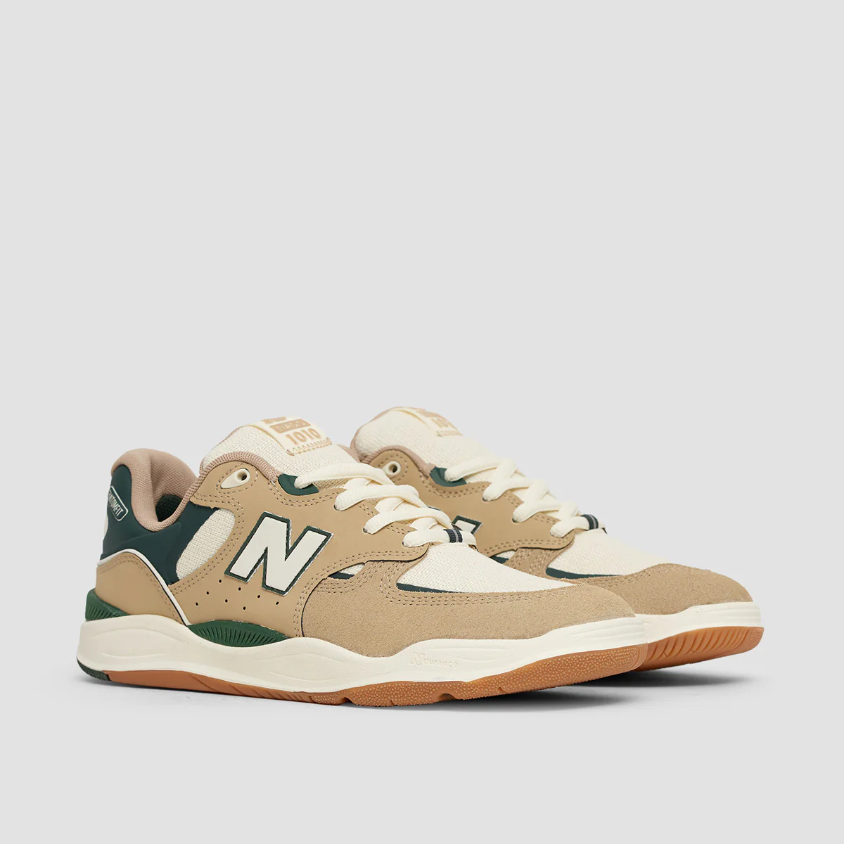 New Balance Tiago Lemos 1010 Shoes - Tan/Forest Green - Image 2