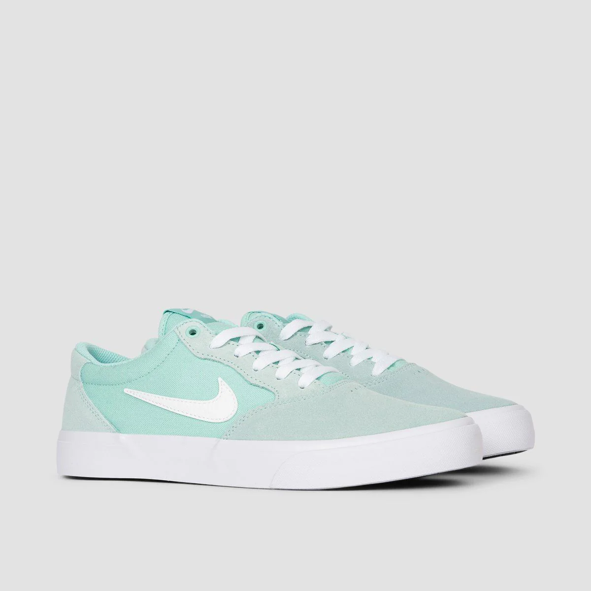 Nike SB Chron Solarsoft Shoes - Light Dew/White/Light Dew/White - Image 2