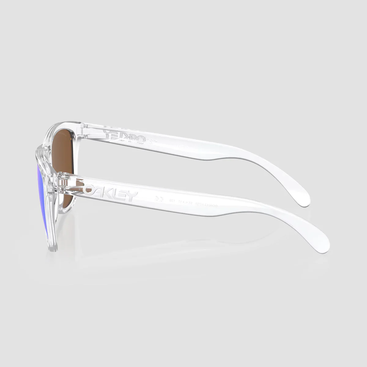 Oakley Frogskins Sunglasses Polished Clear/Prizm Violet 55XL - Image 2