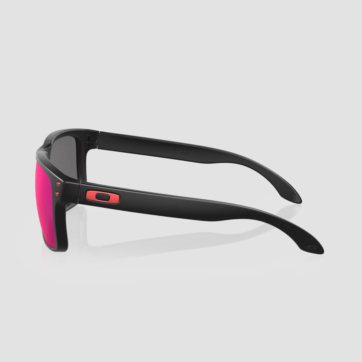 Oakley Holbrook Sunglasses Matte Black/Positive Red Iridium 55XL - Image 2