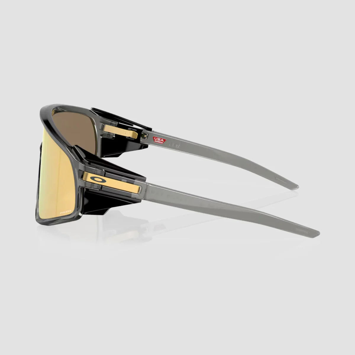 Oakley Latch Panel Sunglasses Grey Smoke/Prizm 24K 35L - Image 3