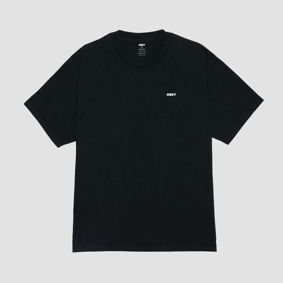 OBEY Bold Icon Face T-Shirt Pigment True Vintage Black - Image 2