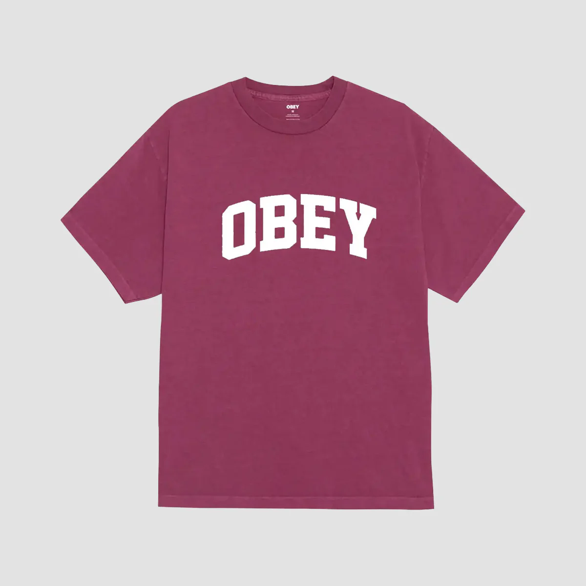 OBEY Collegiate T-Shirt Pigment Berry