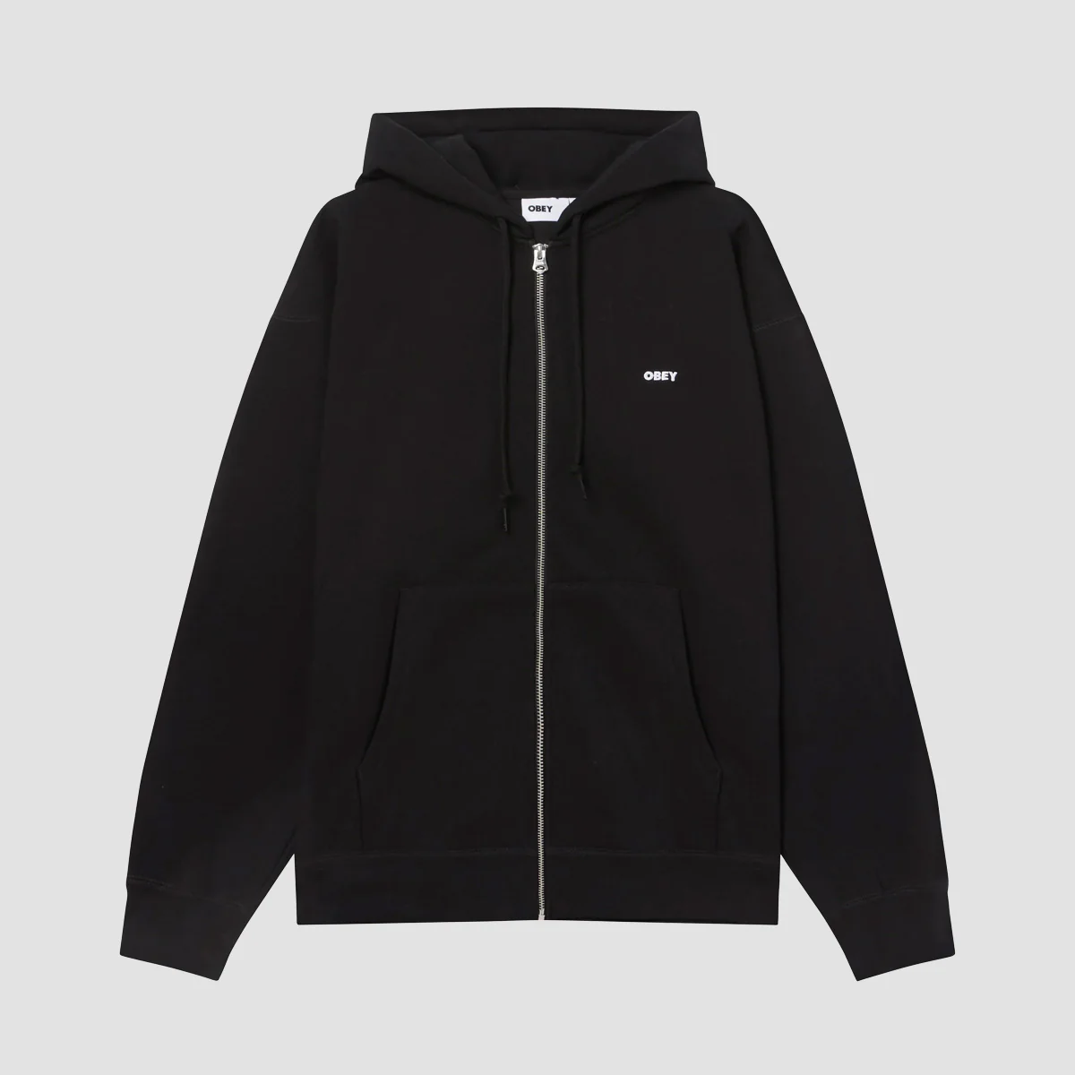 OBEY Established Works Bold Zip Hoodie Black