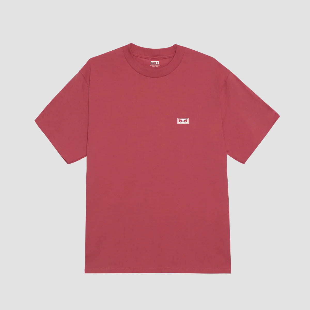 OBEY Eyes 3 T-Shirt Mineral Red - Image 2