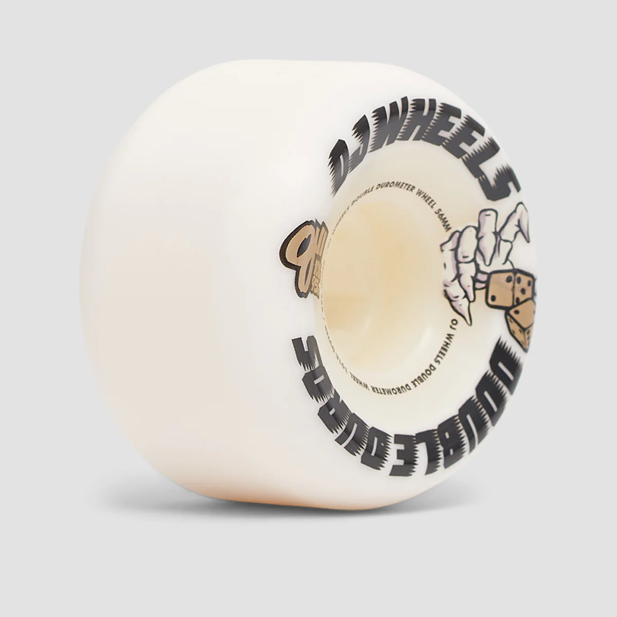 OJ Double Duros Mini Combo Shape 101a/95a Skateboard Wheels White 56mm - Image 2