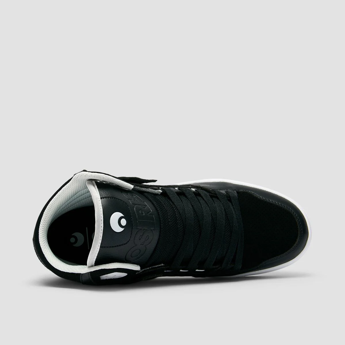 Osiris Clone High Top Shoes - Black/Black/White - Image 4