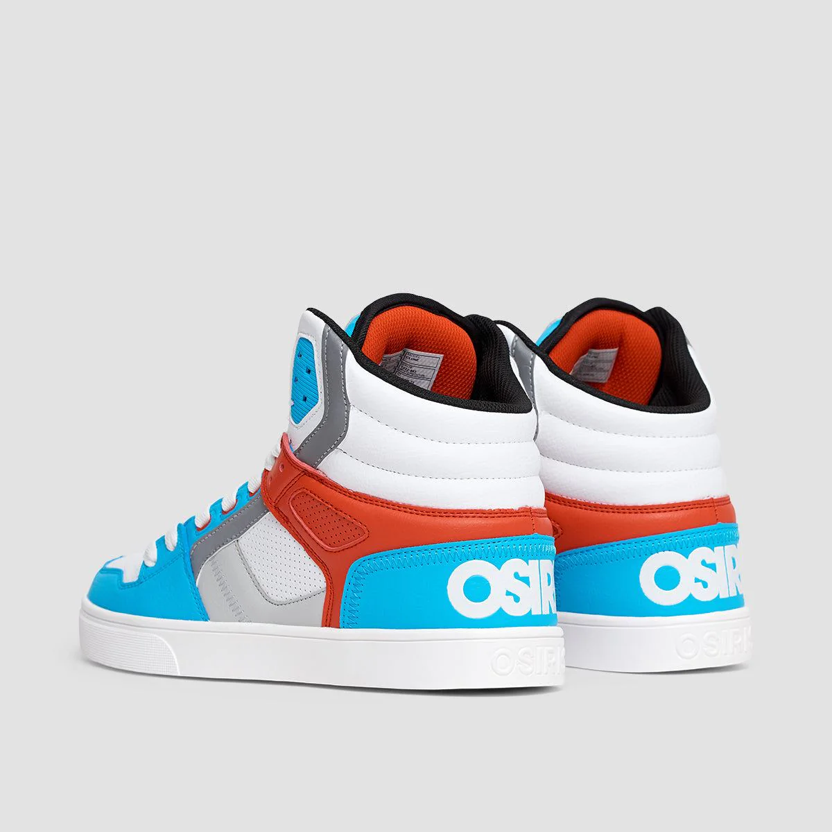 Osiris Clone Shoes - White/Red/Cyan - Image 3
