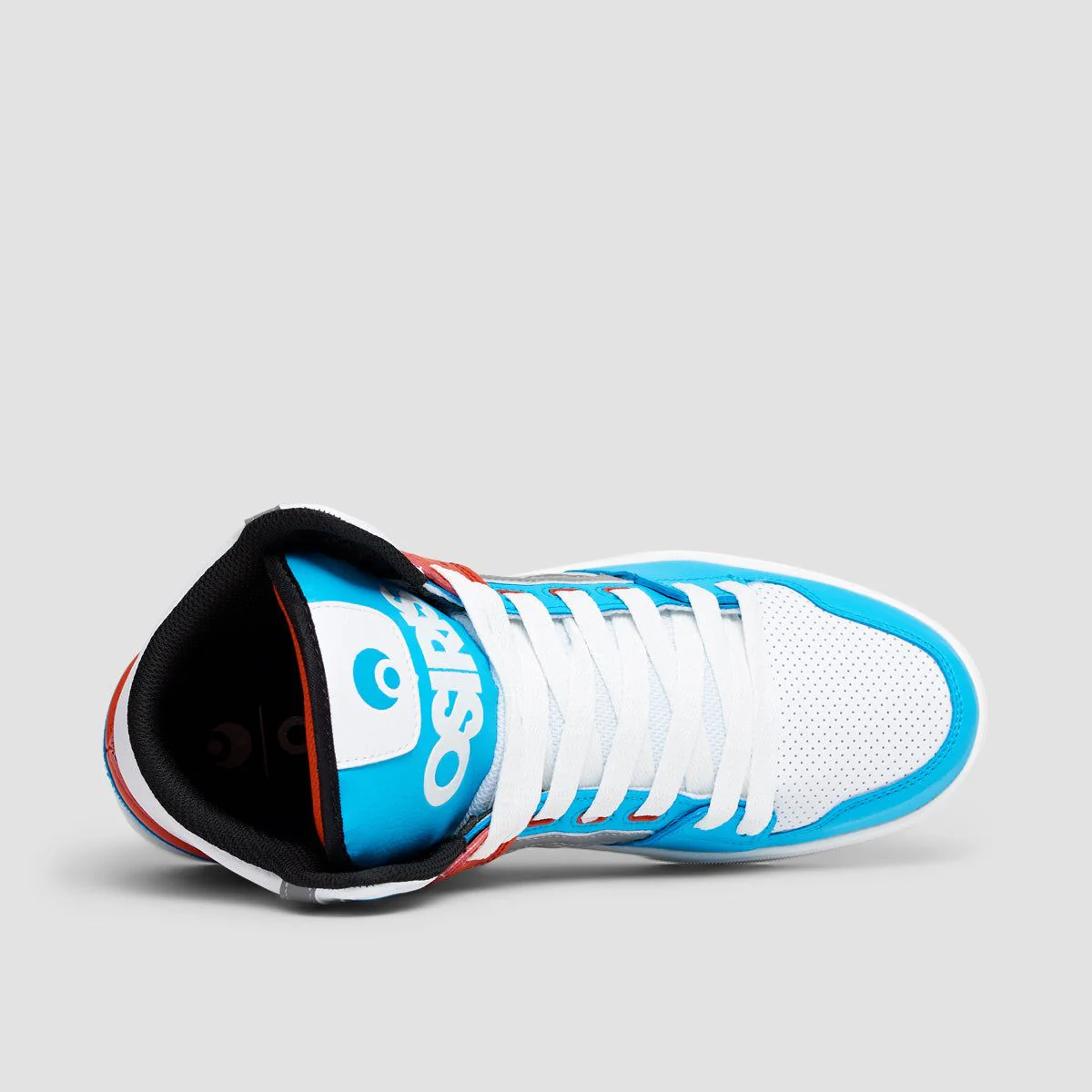 Osiris Clone Shoes - White/Red/Cyan - Image 4
