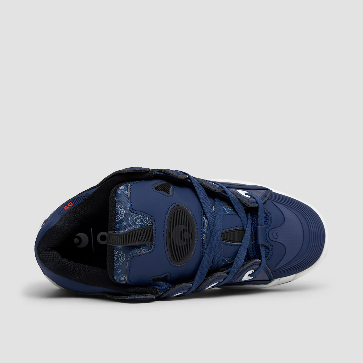 Osiris D3 2001 Shoes - Navy/Red/Paisley - Kids - Image 4
