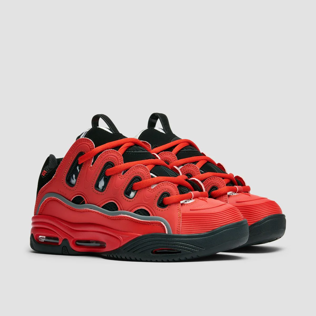 Osiris D3 2001 Shoes - Red/Black/Grey - Image 2