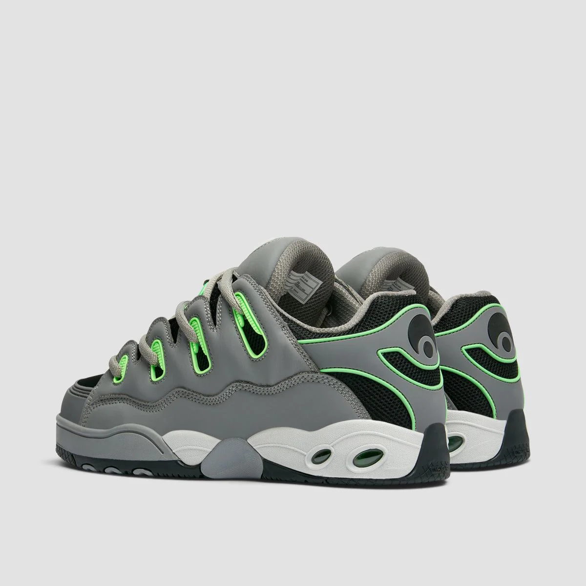 Osiris D3 OG Shoes - Black/Grey/Lime - Image 3