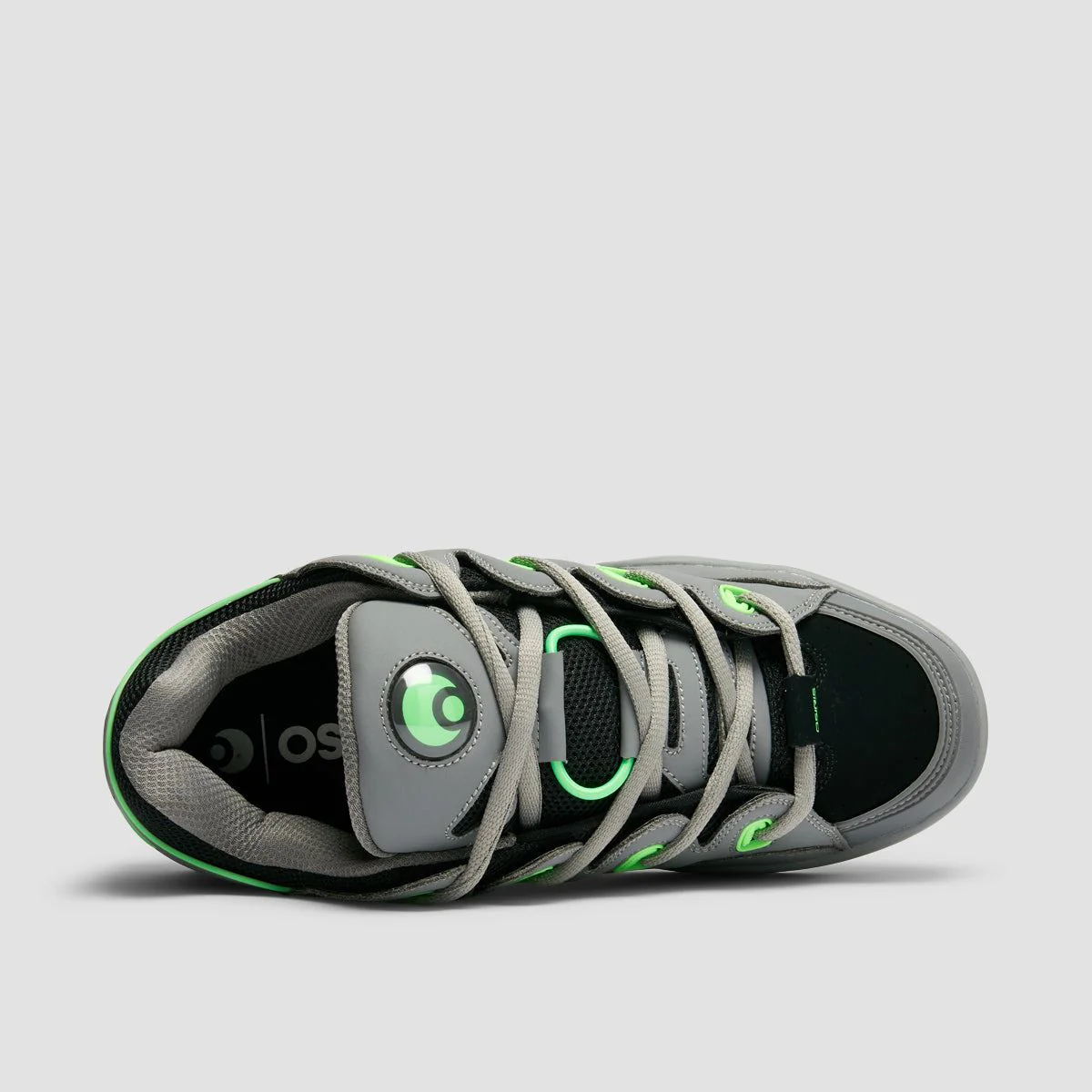Osiris D3 OG Shoes - Black/Grey/Lime - Image 4