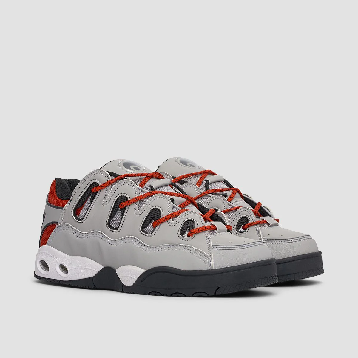 Osiris D3 OG Shoes - Grey/Black/Red - Image 2