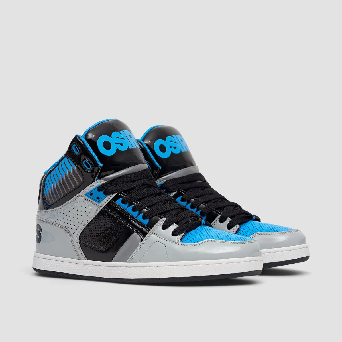 Osiris NYC 83 CLK High Top Shoes - Grey/Black/Blue/Supervent - Image 2