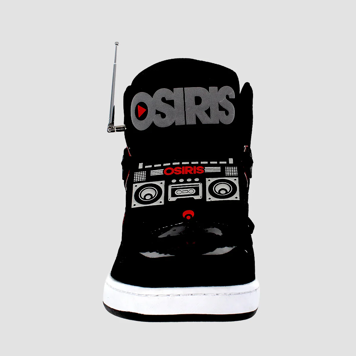 Osiris NYC 83 CLK High Top Shoes - Black/Red/Boombox - Image 3