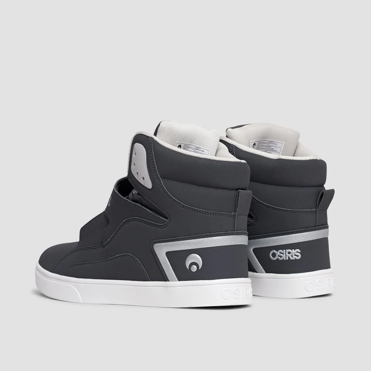 Osiris Rize Ultra High Top Shoes - Charcoal/White - Image 3