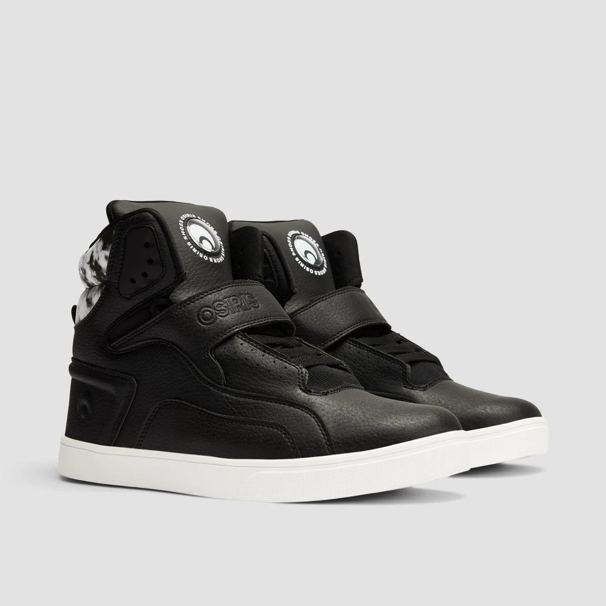 Osiris Rize Ultra High Top Shoes - Black/Tyedye/White - Image 2