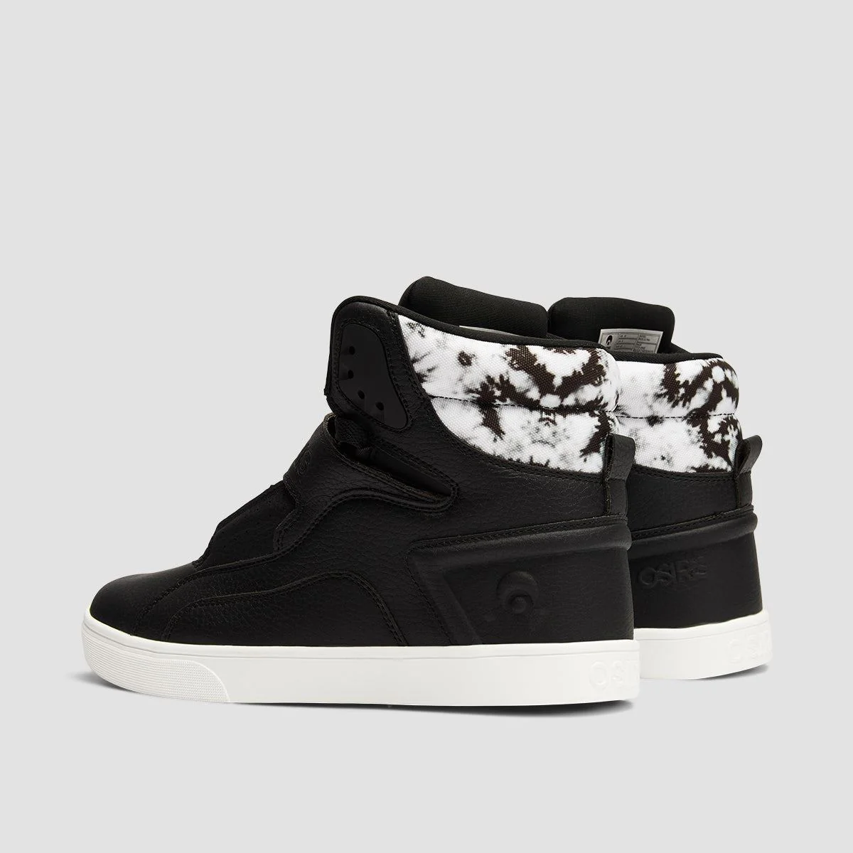 Osiris Rize Ultra High Top Shoes - Black/Tyedye/White - Image 3