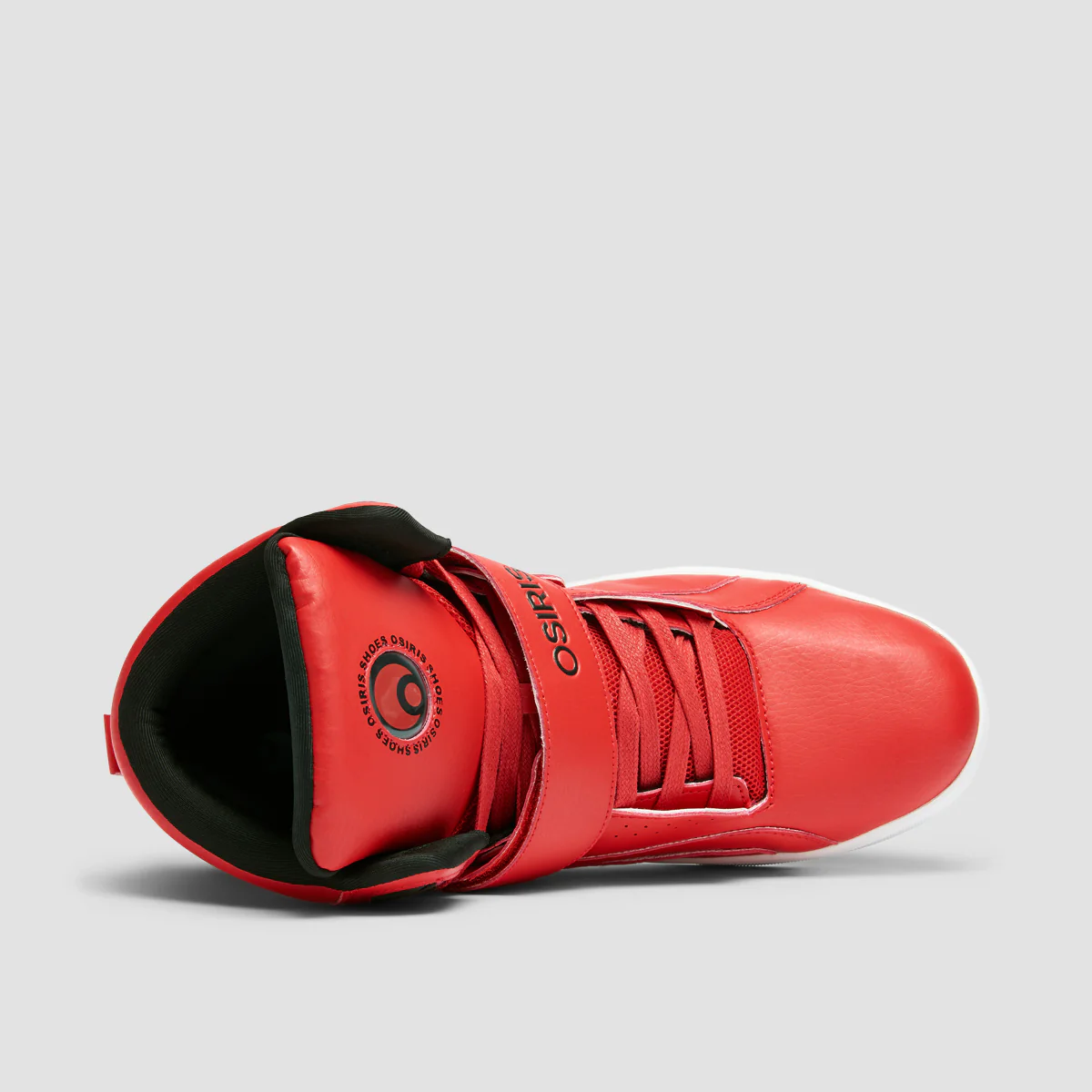 Osiris Rize Ultra High Top Shoes - Red/Red/Black - Image 4
