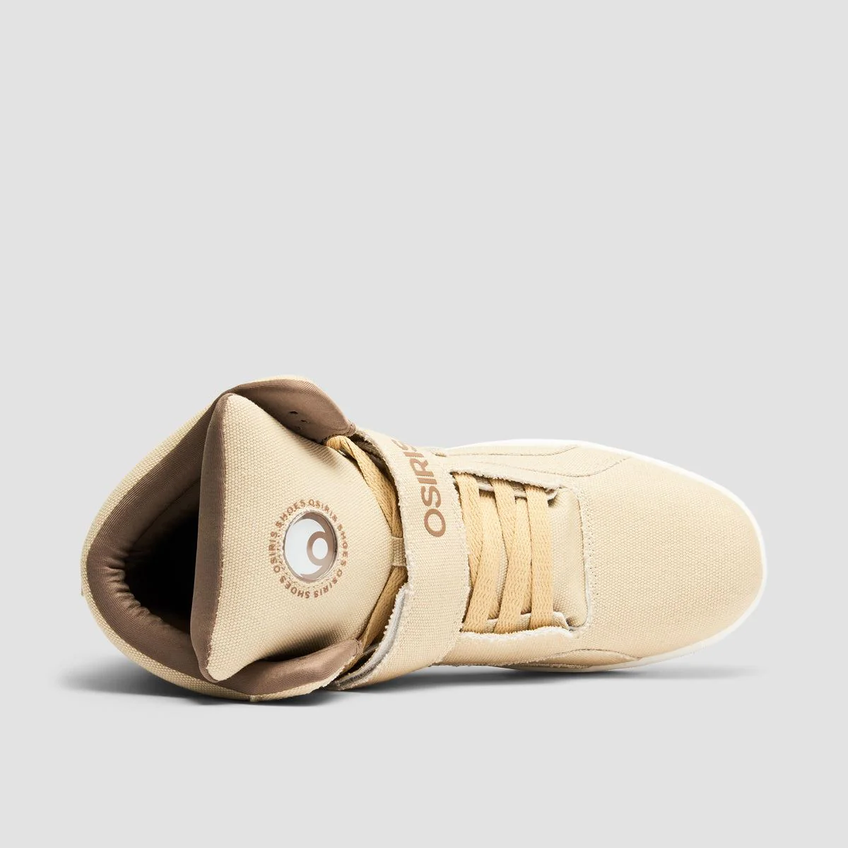 Osiris Rize Ultra High Top Shoes - Sand/White/Brown - Image 4