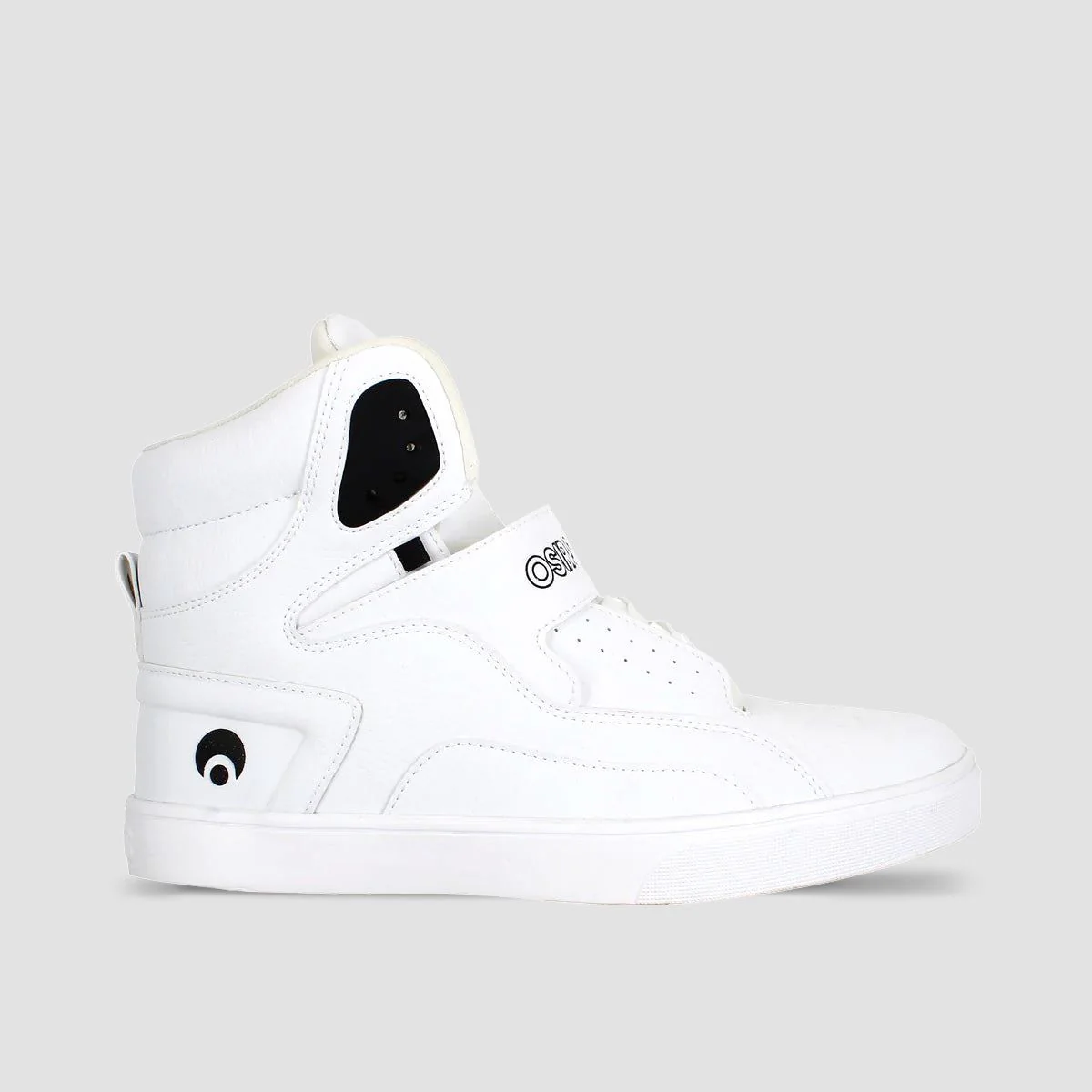 Osiris Rize Ultra High Top Shoes - White/Black/White