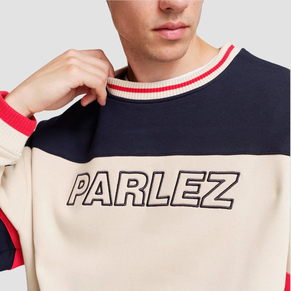 Parlez Club Oversized Crew Sweatshirt Midnight - Image 2