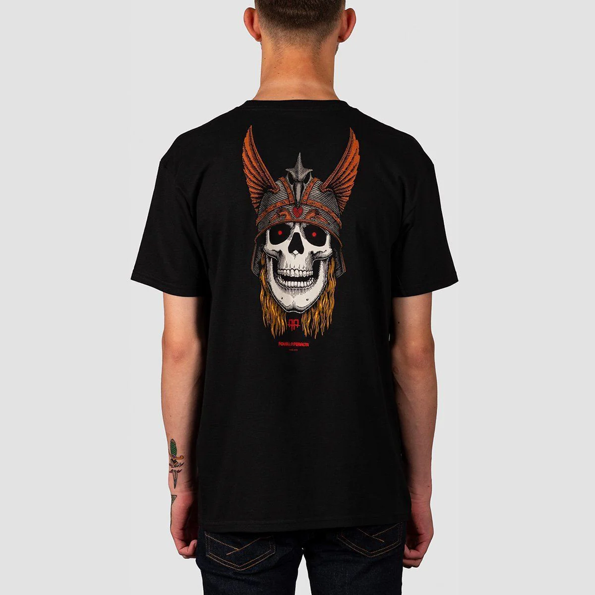 Powell Peralta Andy Anderson Skull T-Shirt Black - Image 2