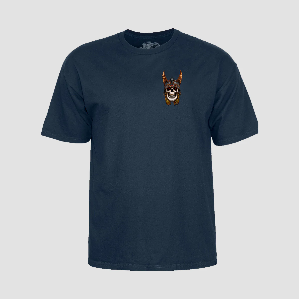 Powell Peralta Andy Anderson Skull T-Shirt Navy - Image 2