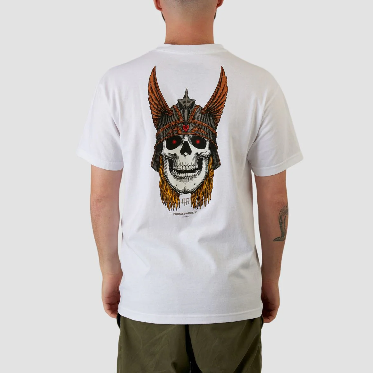 Powell Peralta Andy Anderson Skull T-Shirt White - Image 2