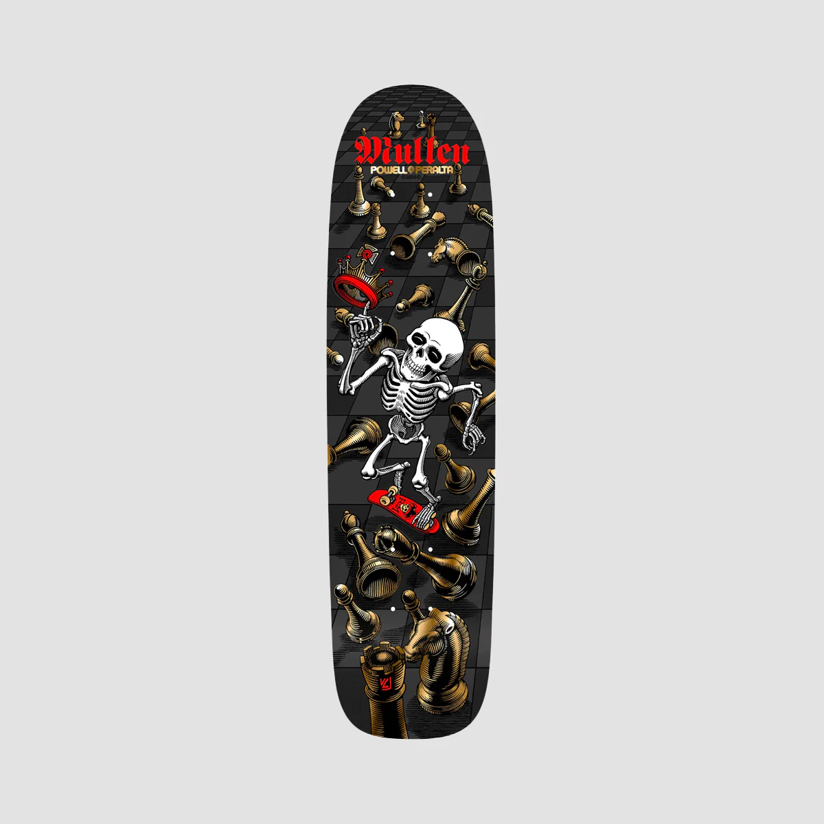 Powell Peralta Bones Brigade Series 16 Rodney Mullen Skateboard Deck Black - 7.4"
