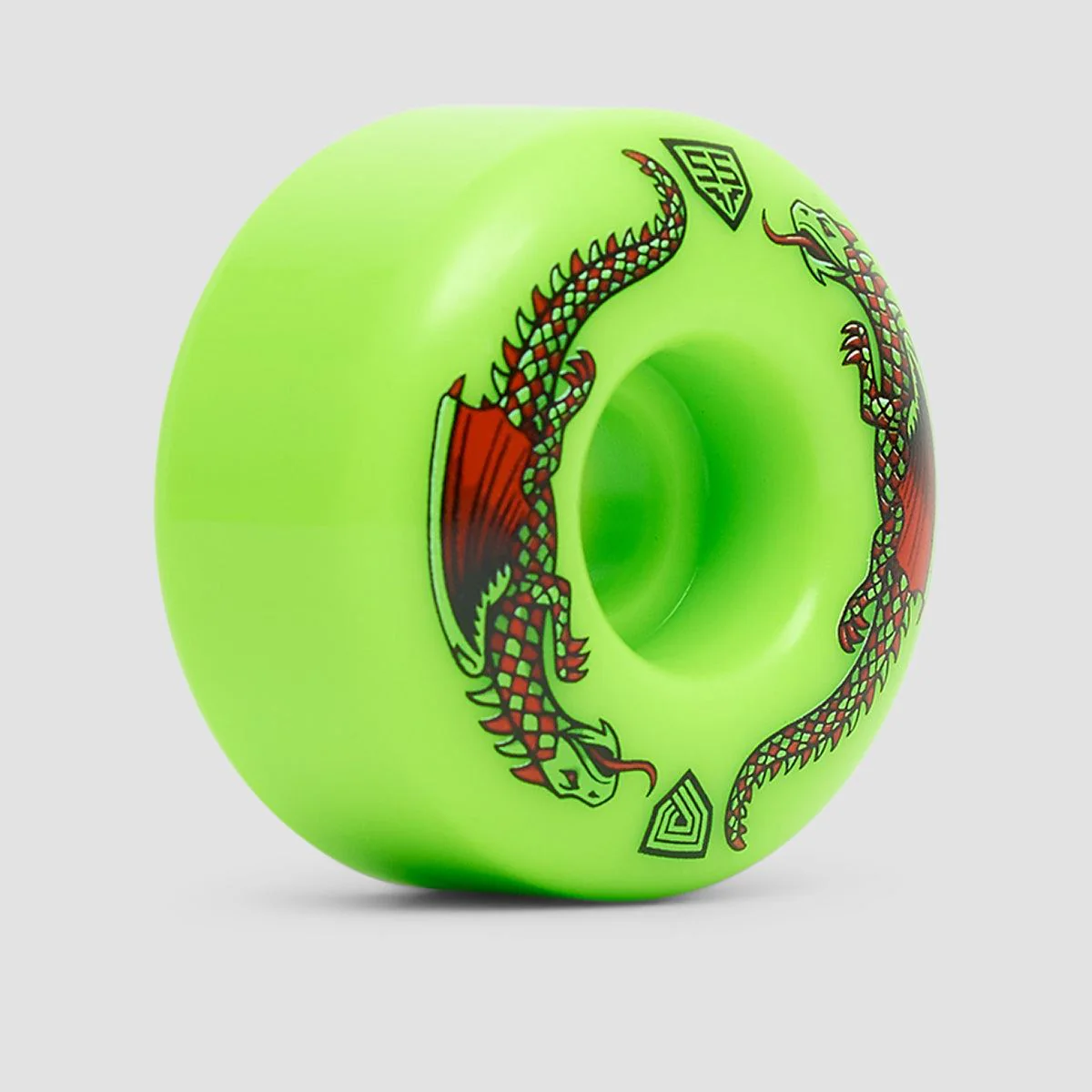 Powell Peralta Dragon Formula 93A Skateboard Wheels Green 55x34mm - Image 2