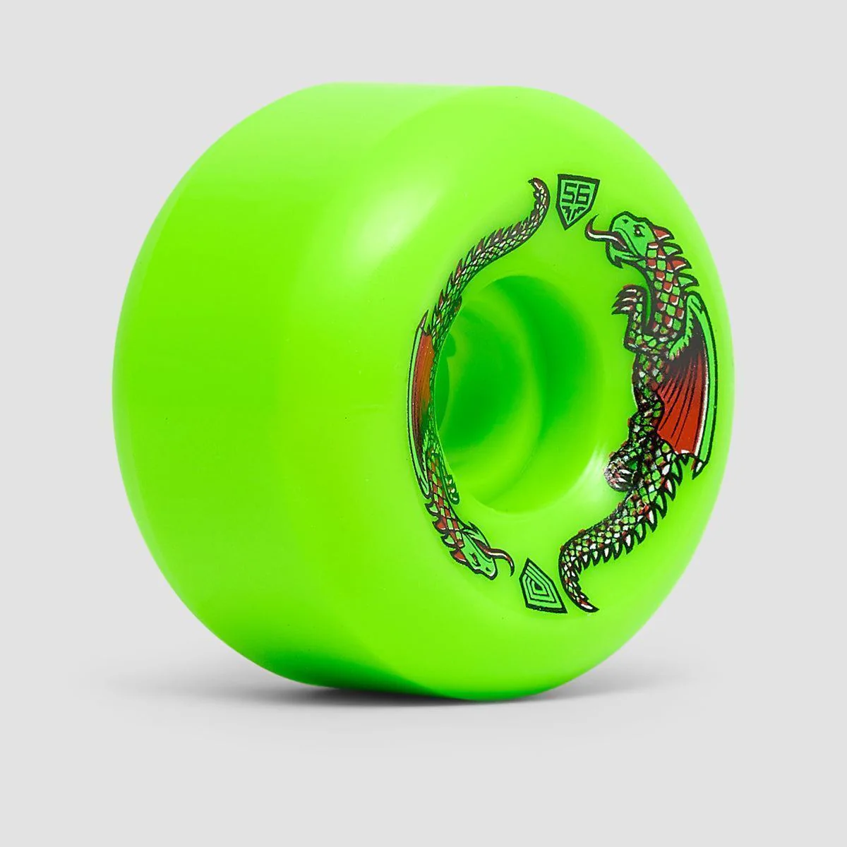Powell Peralta Dragon Formula 93A V6 Skateboard Wheels Green 56x36mm - Image 2