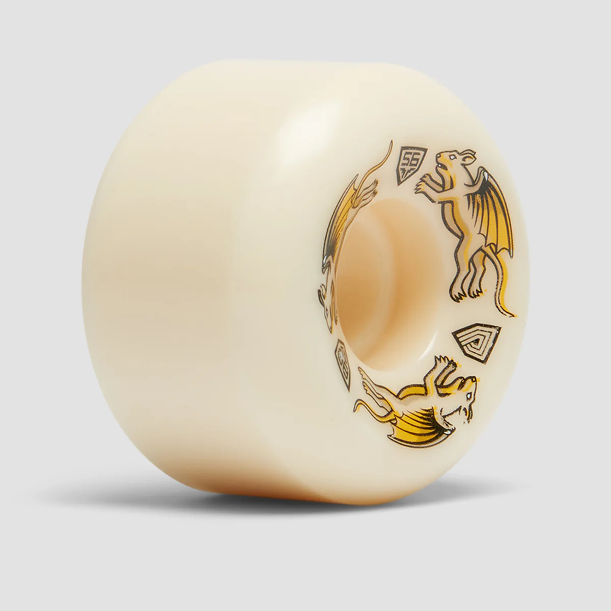 Powell Peralta Dragon Formula Nano Rats 88A V6 Skateboard Wheels White 56x36mm - Image 2
