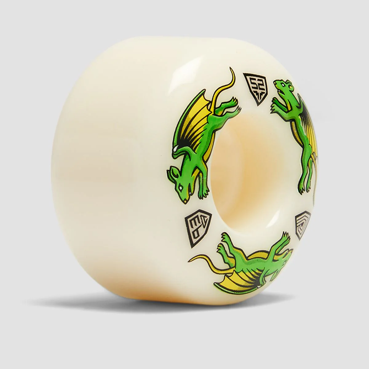 Powell Peralta Dragon Formula Nano Rats 93A V4 Skateboard Wheels White 52x 34mm - Image 2